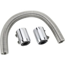 24 In Flexible Radiator Hose Stainless Steel Polished