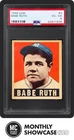BABE RUTH PSA 4 1948 LEAF BASEBALL #3 GEORGE HERMAN CENTERED VINTAGE YANKEES 