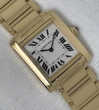 Cartier Tank Francaise Midsize Ladies Watch 18ct Gold Quartz 25mm 2025 Service