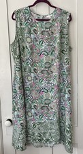 J.Jill Sleeveless Tank Dress, Pockets, Green, Size 2X, NEW, NWT