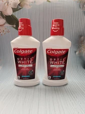(Pack of 2) Colgate Optic White Whitening Mouthwash, Icy Fresh Mint, 16 fl oz