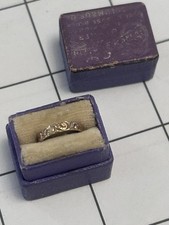 Antique Victorian 10K Yellow Gold Baby W. Box Columbus, O Ring under a size 1