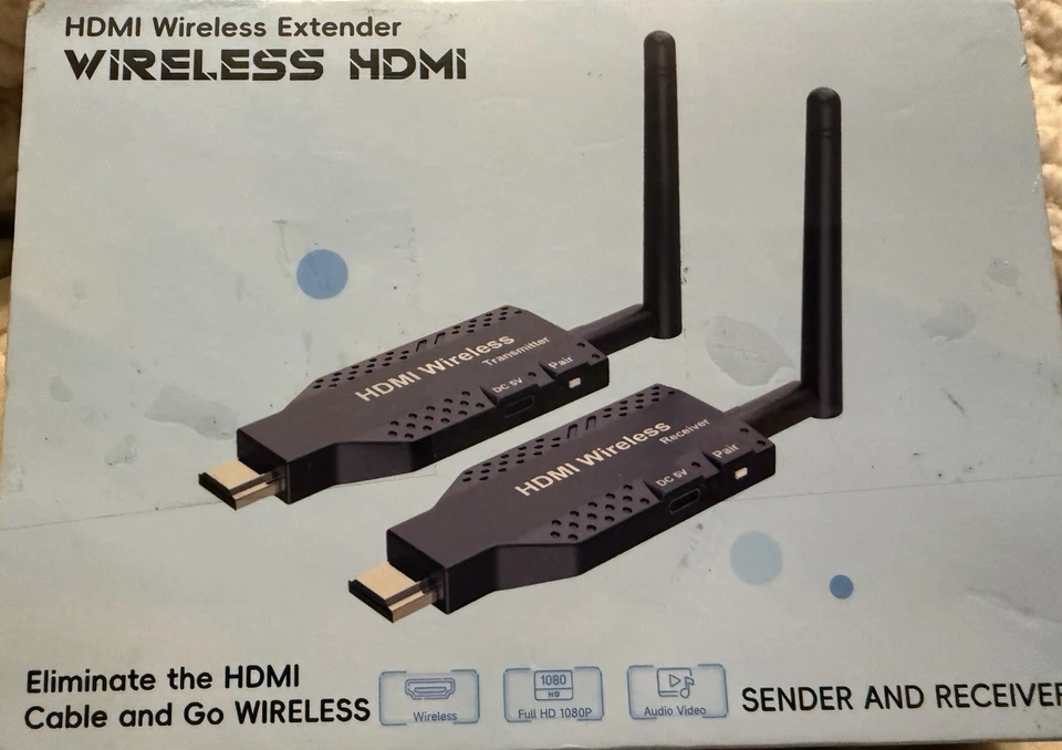 Wireless HDMI Transmitter and 2 Receivers 350FT Streaming Extender Kit fr PC/TV - Image 4 of 4