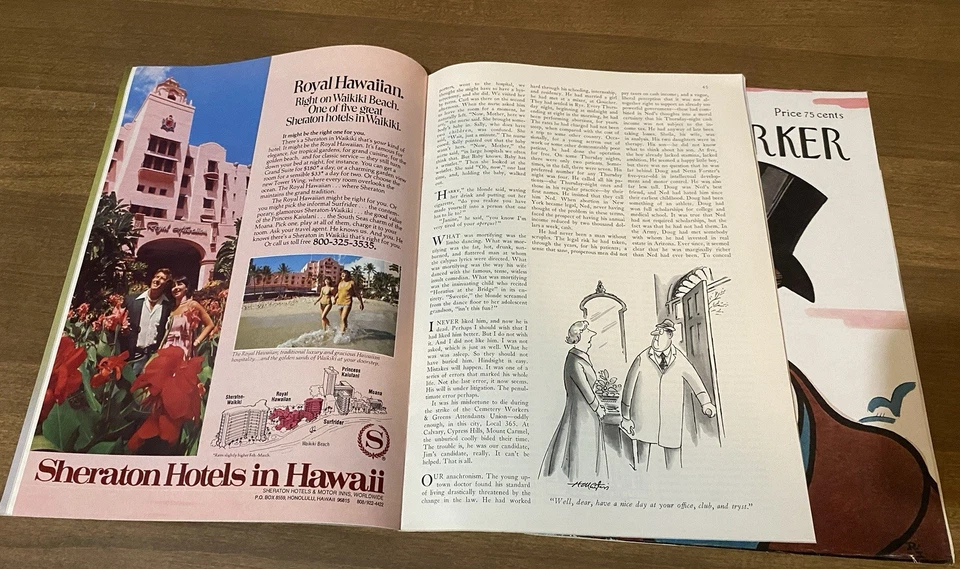 1976 FEBRUARY 23 NEW YORKER MAGAZINE - BEAUTIFUL FRONT COVER ART - J 2744 - Image 4 of 4