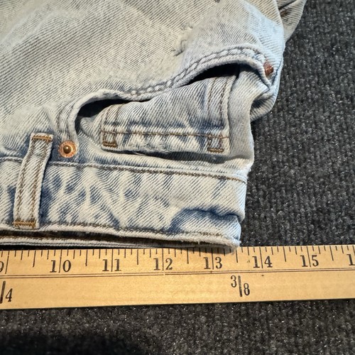 Zara Shorts Women's 4 Denim High Rise Distressed Cut-Off Festival - Picture 10 of 12