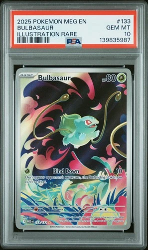 2025 Pokemon Meg EN #133/132 Bulbasaur PSA 10