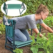 Garden Kneeler Folding 3-Pocket Gardening Kneeling Pad Seat Kneeling Stool Tool