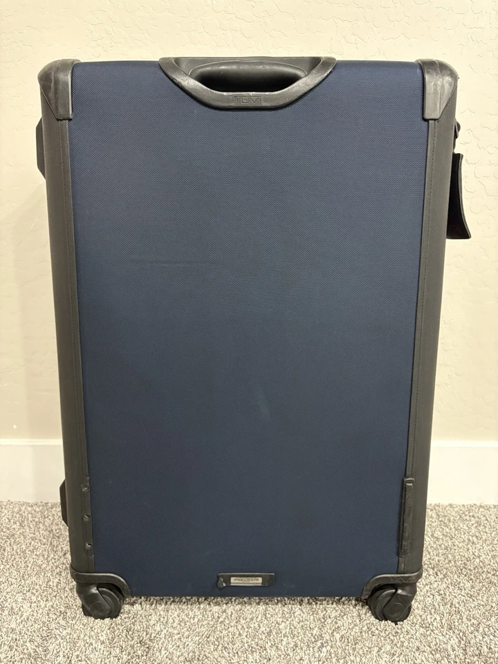 TUMI ‘Alpha 2’ Navy Blue Nylon Medium Trip Suitcase - 22567NVYD2 - Image 3 of 4