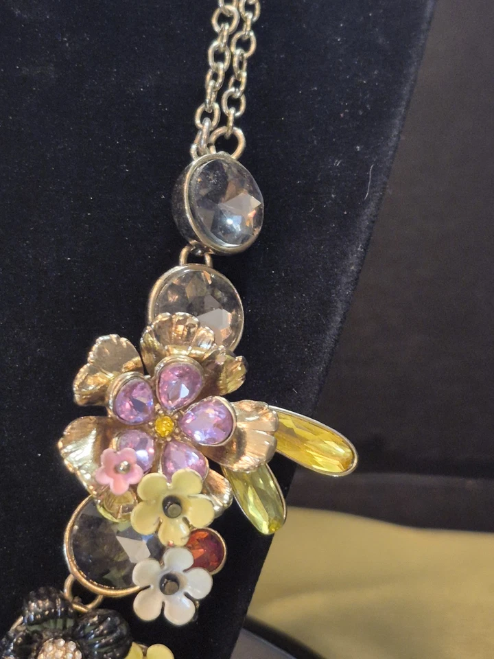 Collar Banana Republic Cristal Esmalte Joyería Multicolor Diseñador (961) Foto 3 de 4