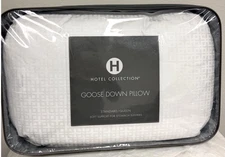 Hotel Collection Euro. White Goose Down Soft Density Pillow, Standard/Queen $360