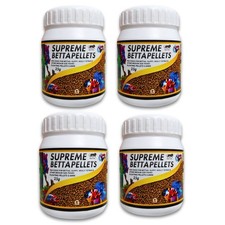 Supreme Betta Pellets Aquarium Fish Food 100g 25gx4 For Betta Fishes