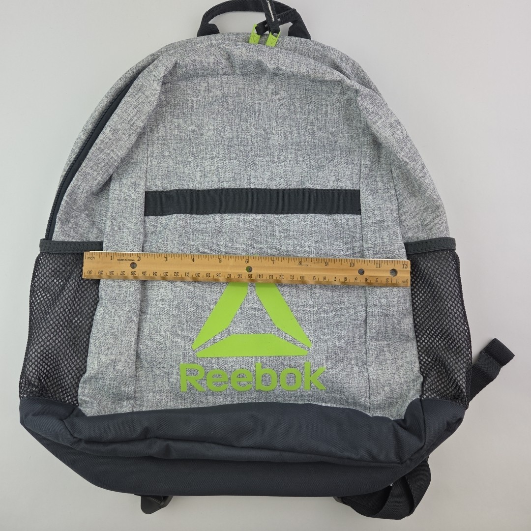 Reebok Essentials Basic Gray Backpack Back pack B… - image 13