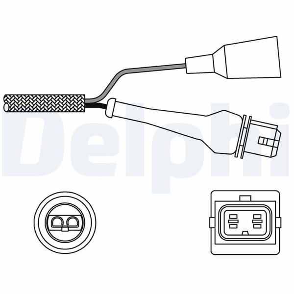 Delphi Lambdasonde Sensor Abgassteuerung ES11000-12B1 FüR Audi Peugeot Chrysler-image