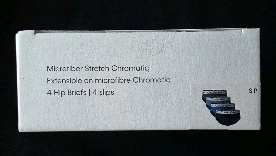 CALVIN KLEIN MICROFIBER STRETCH 4-PACK HIP BRIEFS MENS UNDERWEAR #NP27440-NWT - Image 4 of 4