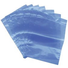 Zoro Select 5Vfw8 Reclosable Bag, Zip Seal, 8 In L, 6 In W, 4 Mil Thick, Low,