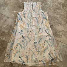 CALVIN KLEIN Women’s Size 4 Dress Multicolor Sleeveless Lined Floral Romantic