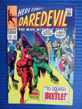 DAREDEVIL # 34 - (NM) -MAN WITHOUT FEAR-DAREDEVIL VS THE BEETLE-SQUASH A BEETLE