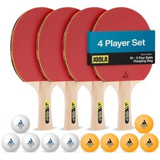 JOOLA Family Ping Pong Paddles Set