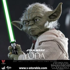 Hot Toys Yoda 1:6 Scale Figure MMS495 Star Wars Episode II Attack of the Clones