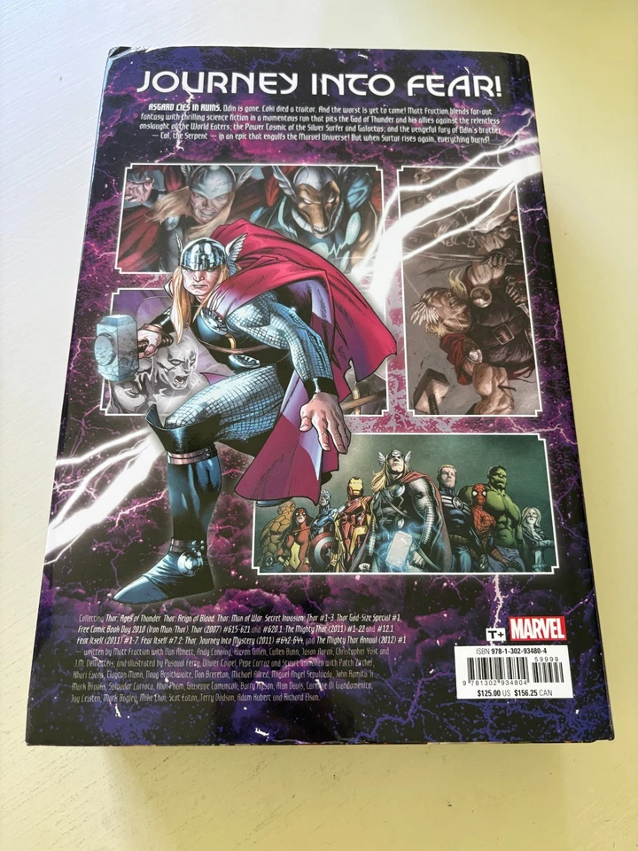 Thor By Matt Fraction OMNIBUS capa dura graphic novel quadrinhos Marvel 6 J341 - Imagem 2 de 3