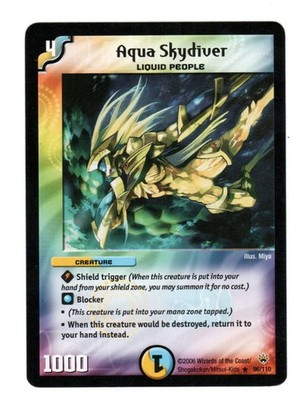 Aqua Skydiver 96/110 Duel Masters TCG DM10 - Shockwaves Shattered Rainbow DM-10