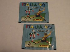 Italia '90 Panini World Cup 1990 Unopened Lot of 2 Sticker Packs