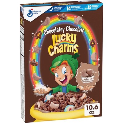 Lucky Charms Chocolatey Chocolate Cereal with Marshmallows - 10.6 oz