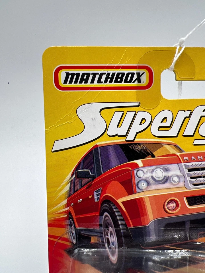 Matchbox Superfast #54 Range Rover Sport Orange Card Not Perfect - Image 3 of 4