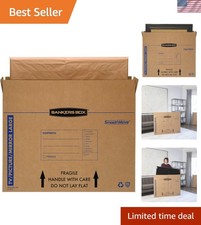 Large - up to 55" TV/Picture/Mirror - Moving Box 4 Pack, 48-in x 4-in x 33-in