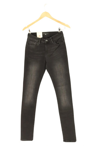 CROSS JEANS Slim Fit Jeans Damen Schwarz W26 L34 Baumwolle Elasthan Freizeit