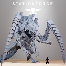 Xenarid Queen Leviathan Fleet Hive Bug v.2 Titan Resin Miniature StationForge