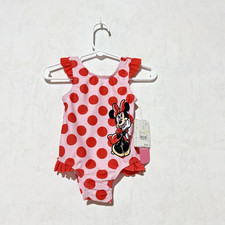 Disney Baby Minnie Mouse Swimsuit Size 9M, NEW WITH TAG