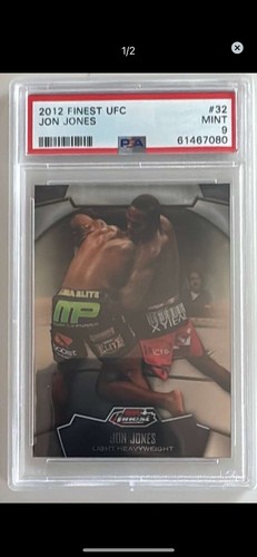 Topps 2012 Finest UFC Jon Jones #32 Base Set PSA Graded Trading Card