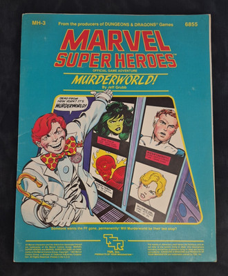 TSR Marvel Super Heroes RPG - Murderworld! and Day Of The Octopus Books