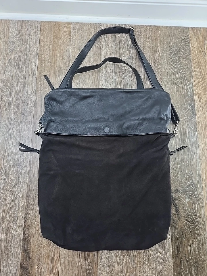 Bolso Mensajero Boho de Cuero y Gamuza Flexible Nikel y Suela N+S Cartera para Mujer N+S Foto 2 de 4