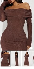 Fashion Nova Chocolate Maxi Dress