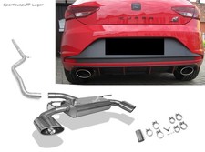 Fox Duplex Racinganlage Seat Leon 5F Cupra je 160x90mm oval abgeschrägt