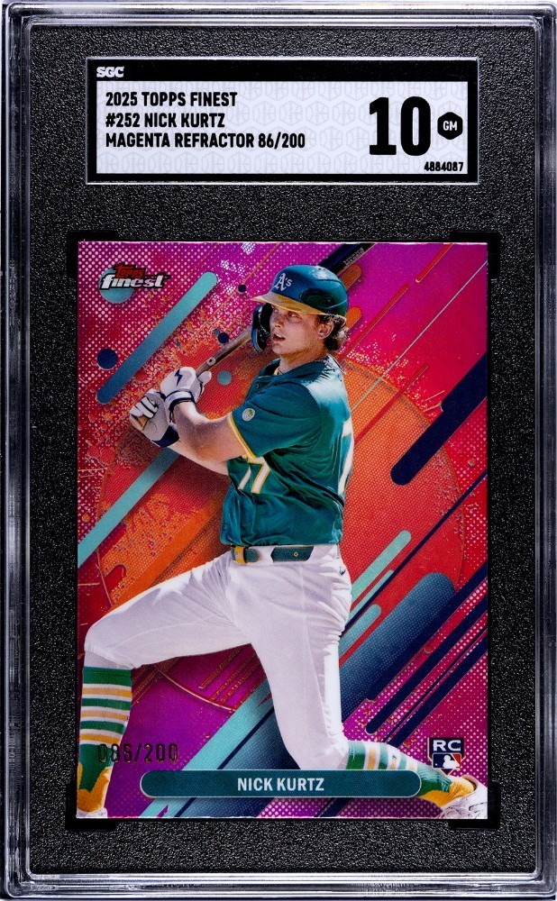 2025 Topps Finest - Rare Nick Kurtz #252 Magenta Refractor /200 (RC)