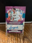 2024 Prizm Draft Picks Alijah Arenas RC Purple Cracked Ice Penmanship /99