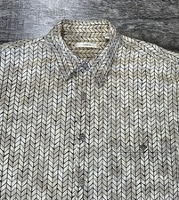 Moda Campia Short Sleeve Button Up Shirt Men  s Size Large