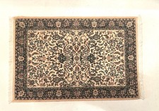 Dollhouse miniature Persian rug 10 1/4" x 6 1/2"