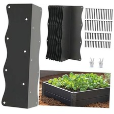 8 Pack Raised Garden Bed Corner Brackets Kit for 20"-24" Raised Bed, 11"x3  x3  