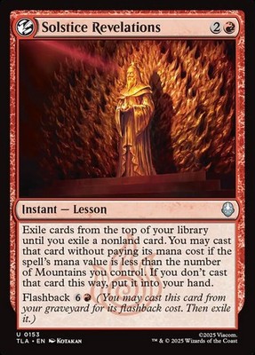 MTG Avatar U Solstice Revelations #0153 PLAYSET 4X X4