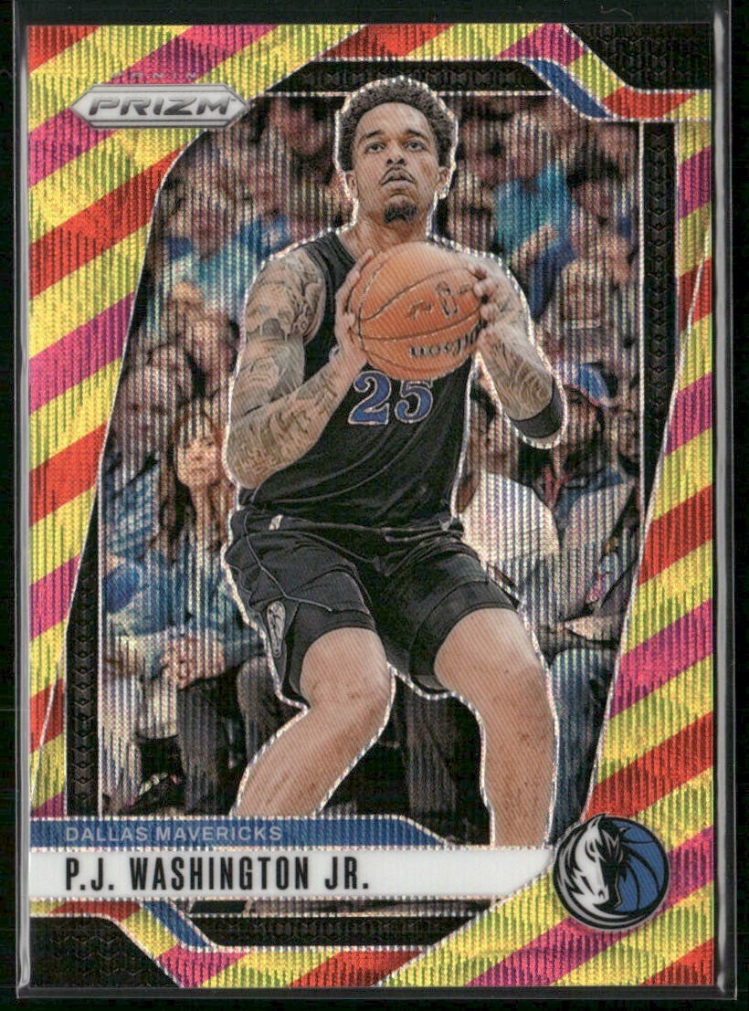 2024-25 Panini Prizm #174 P.J. Washington Jr. Prizm Multi Wave #/88
