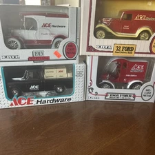 Lot of 4 ERTL Ace Hardware Truck Banks