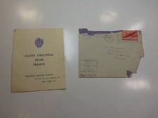 WW2 Easter Card France 13th Armored Division World War Two WW II Soldier WWII