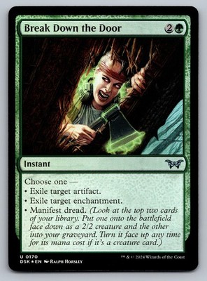 Magic Break Down the Door U Foil Duskmourn: House of Horror 170 NM