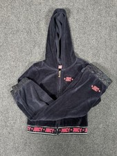 Juicy Couture Velour TrackSuit Toddler Size 3T Blue Pants Hoodie Y2K