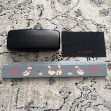 Ralph Lauren Eyeglass Sunglasses Hard Case Black and Cleaning Cloth