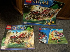 Lego Chima: 70006 Cragger's Command, 70100, 70000, 99% Complete